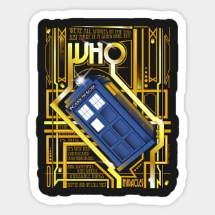 Doctor Who - Art Deco Sticker